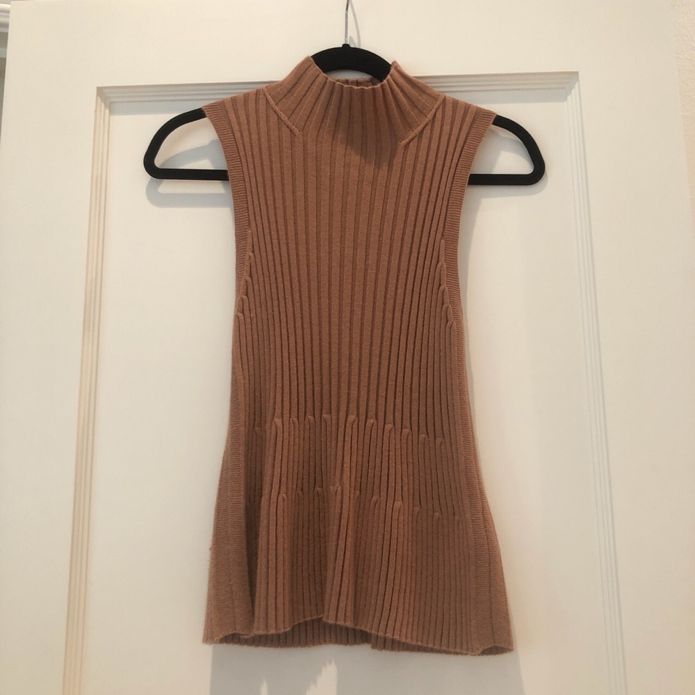 Vintage inspired turtleneck sweater tank